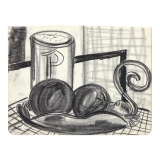 1950s Virginia Spencer Still Life Drawing For Sale