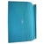 2000 - 2009 Hermes Turquoise Chevre Leather Globe-Trotter Agenda Cover, C. 2004 For Sale - Image 5 of 12