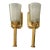1980s Neo-Classical Style Solid Brass Wall Light Sconces - a Pair For Sale