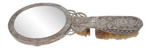 Vintage Chinese Silver Mirror