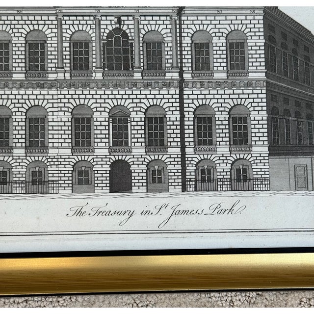 Black Vintage Historical Buildings Set of 4 England For Sale - Image 8 of 10