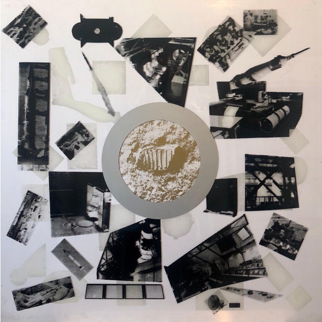 Lowell Nesbitt, MOONWALK 1970 Color Silkscreen Screenprint Acrylic Plexiglass Mod Space Art, 1970 For Sale