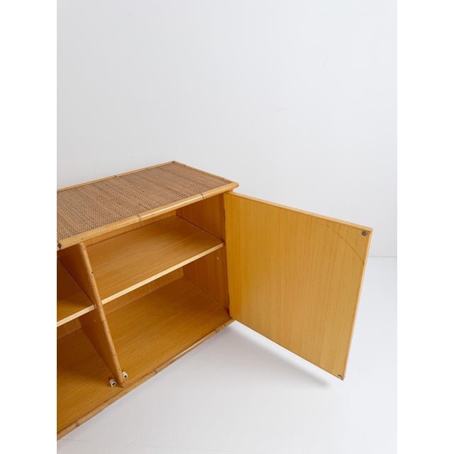 Mid-Century Italian Bamboo, Rattan and Cane Sideboard by Dal Vera, Italy, 1970s For Sale - Image 6 of 18