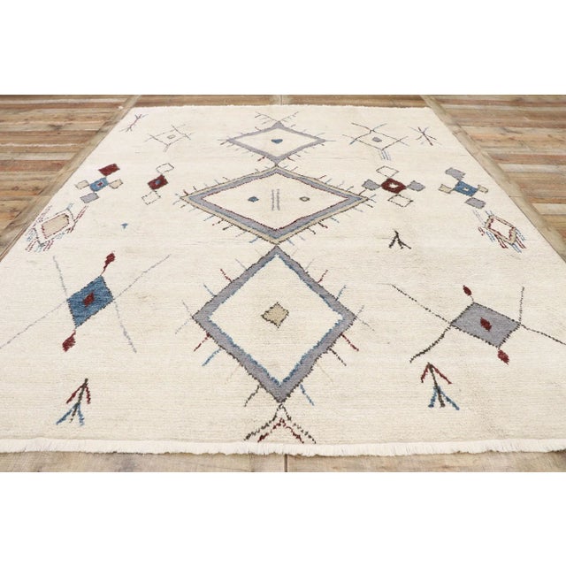 Textile Moroccan Ski Chalet Rug - 07'10 X 09'08 For Sale - Image 7 of 10
