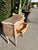 Vintage French Provincial Pair of 3-Drawer Nightstands With Curved Front and Brass Bail Pulls For Sale - Image 12 of 17