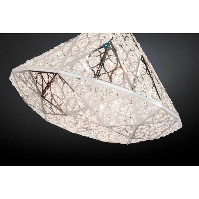 Contemporary Large Diamond Arabesque Suspension Lamp from VGnewtrend For Sale - Image 3 of 4