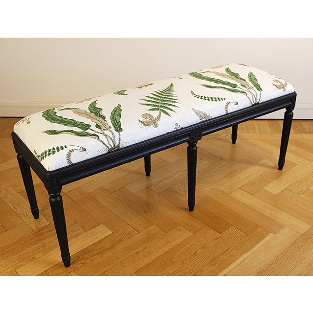 Mid-Century Swedish Gustavian Bench by G.P & J. Baker Ferns, 1960s For Sale - Image 6 of 6