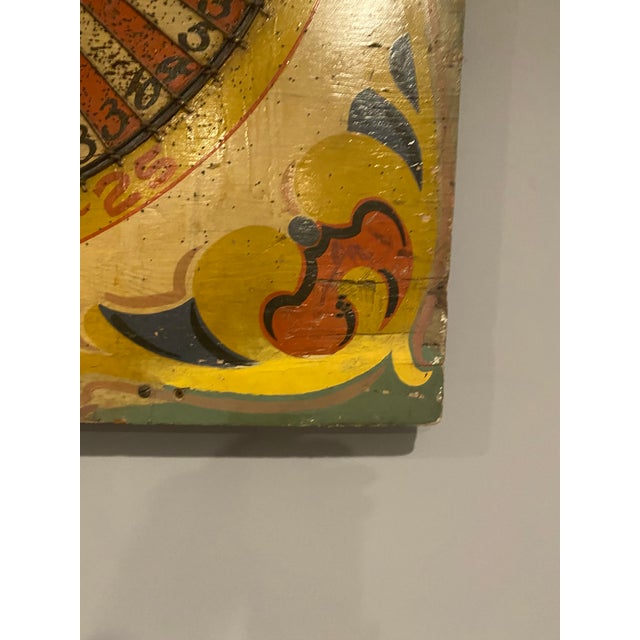 Folk Art Monumental Antique Folk Art Carnival Double Target Game Board For Sale - Image 3 of 8