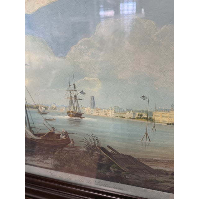 Johann Ludwig Bleuler (1792-1850) Vue De La Ville De Rotterdam - Gouache 19th C. For Sale - Image 11 of 14