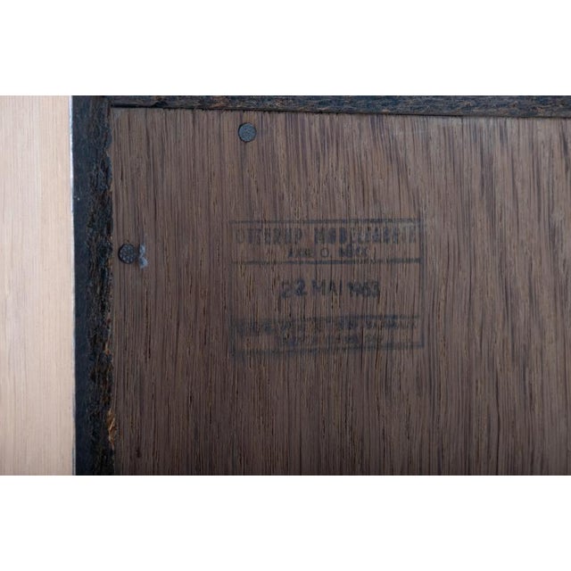 Brutalist Oak Corner Cabinet attributed to Henning Kjærnulf, Denmark, 1960s For Sale - Image 9 of 10