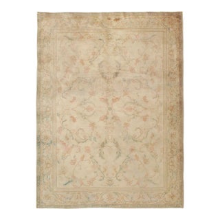 Galerie Shabab Collection Early 20th Century Turkish Oushak Accent Carpet For Sale