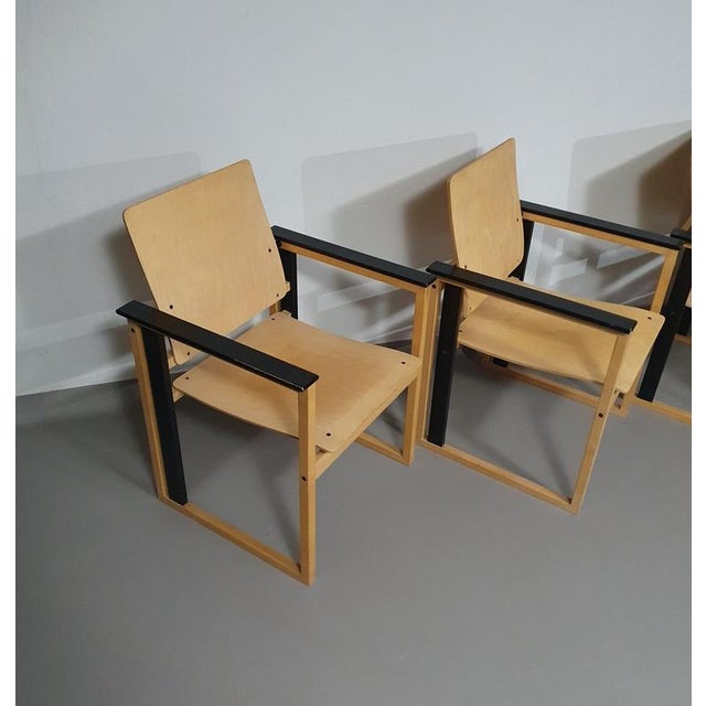 Finnish Dining Table and Chairs by Simo Heikkilä Pentik, 1980s, Set of 5 For Sale - Image 9 of 18