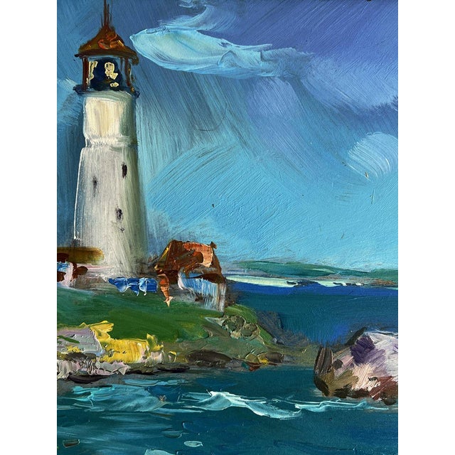 2020s Oil Painting Sea Lighthouse Yuriy Suprunchuk For Sale - Image 5 of 11