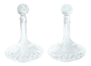 Vintage Cut Crystal Drinks Decanter - a Pair