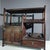 1960s 1960s Huanghuali Curio Cabinet / Asymmetrical Display Shelf With Drawer For Sale - Image 5 of 8