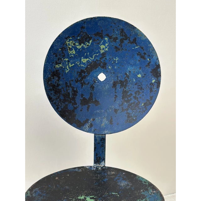 Metal Vintage Assembled Agricultural Machinery Steel Chairs, Circa Mid 20th Century For Sale - Image 7 of 18