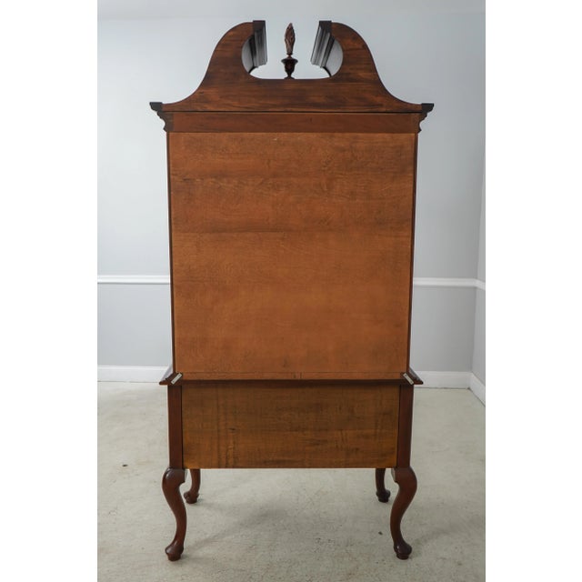 Henkel Harris 3 Piece Mahogany Queen Anne Highboy For Sale - Image 10 of 13