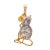 This is part of Chairish’s Fine Jewelry assortment. Finely detailed vintage diamond mouse pendant crafted in 18k yellow &...