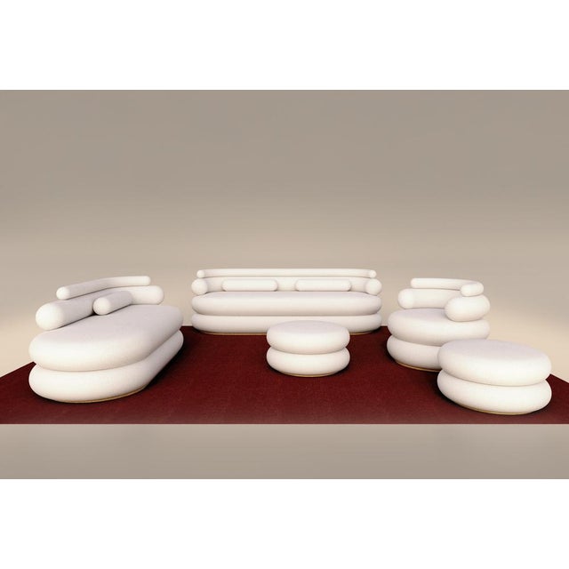 Not Yet Made - Made To Order Set of Levante Chair and Ottoman by Francesco Zonca For Sale - Image 5 of 10