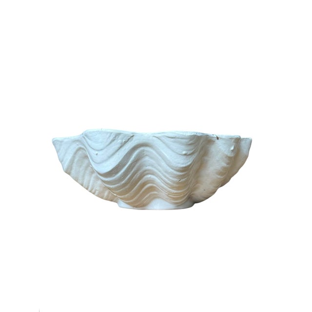 Ceramic South Seas Stoneware Shell Bowl Planter For Sale - Image 7 of 10