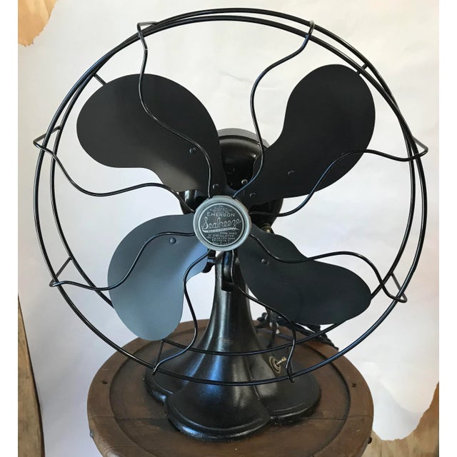 Nice fully restored Art Deco 12” electric fan by Emerson. Love the clover leaf base! Rewired and fully restored. Ready to...