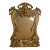 Vintage Art Nouveau Brass Picture Frame Vanity Decor For Sale