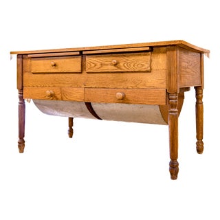Early 20th Century Possum Belly Bakers Table For Sale