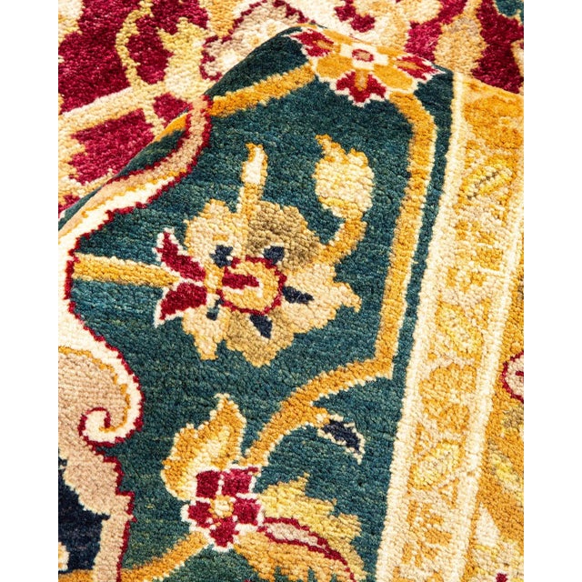 Textile Mogul, One-of-a-Kind Hand-Knotted Area Rug in Red, 8' 2" x 10' 3" For Sale - Image 7 of 13