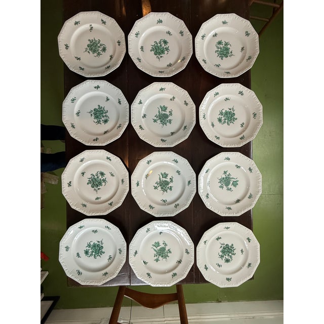 This is a Rosenthal Maria "Greenhaven" vintage German porcelain dinnerware set featuring their iconic scalloped rims and...