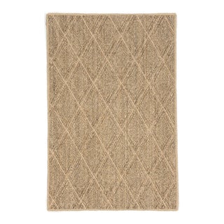 Dash & Albert by Annie Selke Diamond Natural Woven Sisal Rug, 2'6" x 8' For Sale