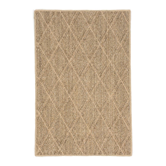 Dash & Albert by Annie Selke Diamond Natural Woven Sisal Rug, 2'6" x 8' For Sale