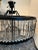 Metal Restoration Hardware Welles Clear Crystal Round Chandelier For Sale - Image 7 of 8
