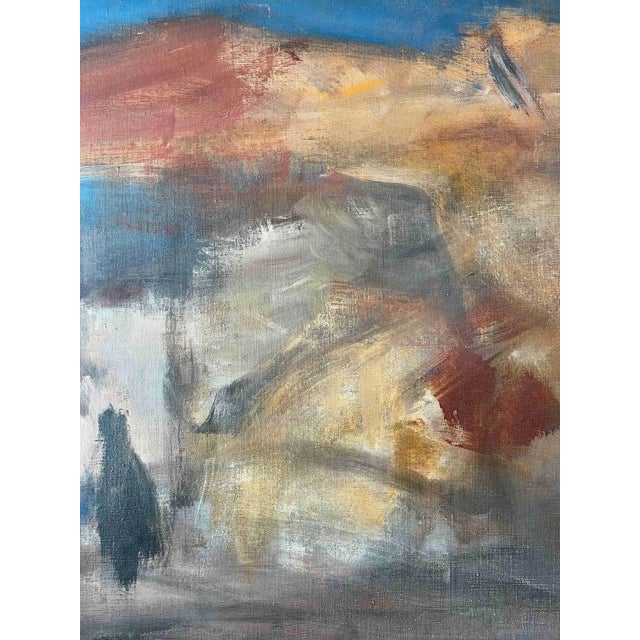 Spanish Artist, Abstract Landscape, Oil Painting, 1960s For Sale - Image 4 of 9