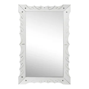 Mid 20th Century Italian Mirror with Scalloped Mirror Surround
