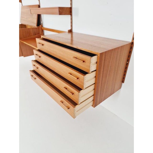 Danish Modern Modular Teak Shelving System by Kai Kristansen for FH Möbel, Denmark, 1960s For Sale - Image 4 of 11