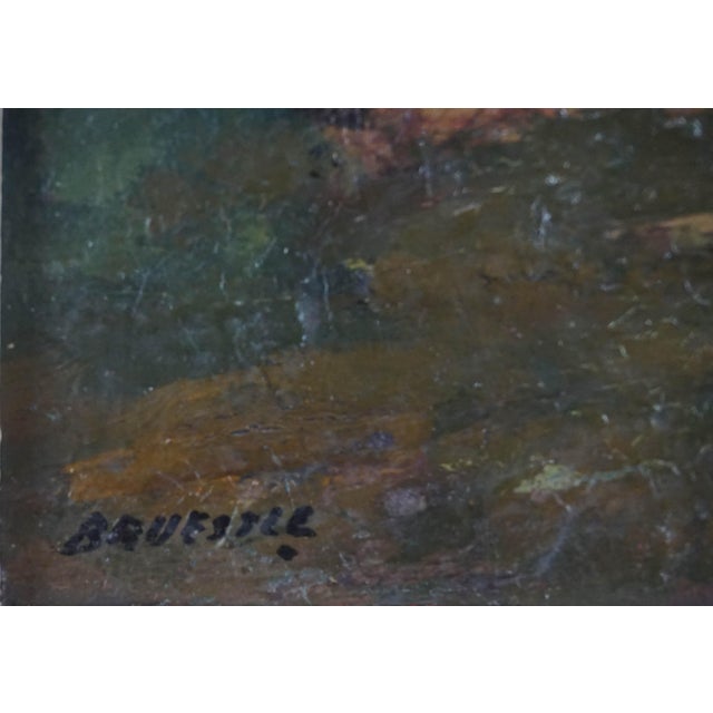 1910s Early 20th Century American Impressionism -- Old Lyme Connecticut Red House by George M. Bruestle For Sale - Image 5 of 7