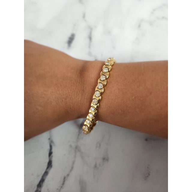 ♥ Tennis Bracelet Description ♥ Main Stone: Diamond Approx. Diamond Carat Weigh: 5.00cttw Diamond Cut: Round Metal Type:...