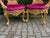 1970s 1970s Italian Baroque Gold Beech Red Velvet Chairs 2 PCS For Sale - Image 5 of 18