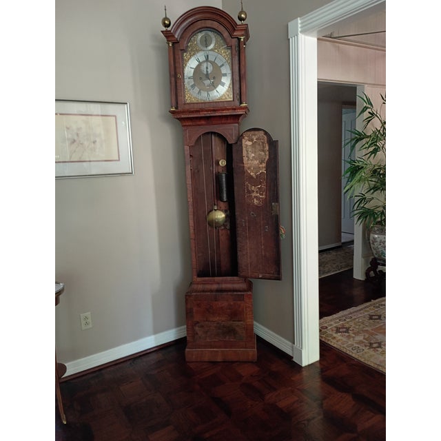 Mid 18th Century Mid-18th Century George II Tall Case Clock For Sale - Image 5 of 6