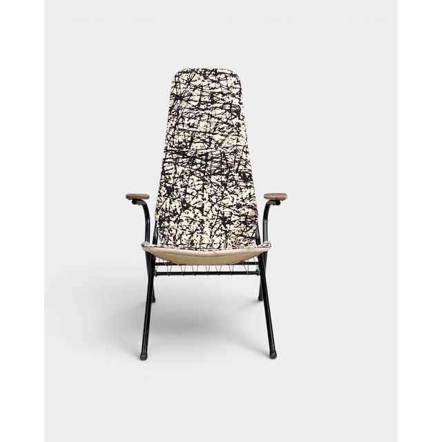 Original folding lounge chair designed by olof “olle” pira, one of the notable swedish designers of the post-war period....