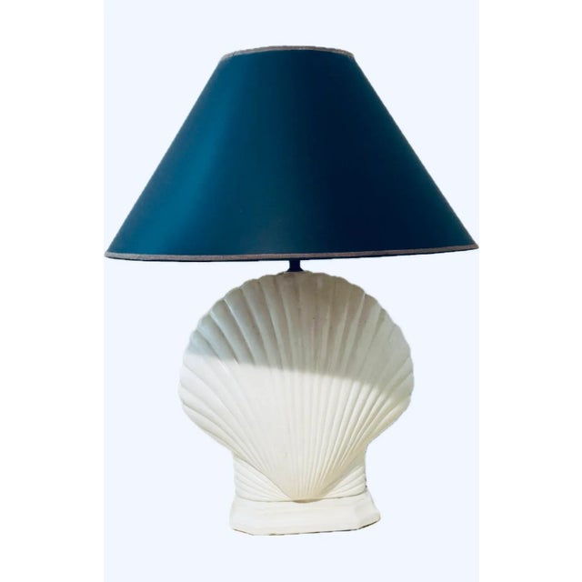 Nautical 1960s Classic Miami Beach Clam Shell Lamps - A Pair For Sale - Image 3 of 9