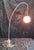 Silver Vintage Table Lamp with Metal Frame and White Glass Globe by Schneider GMBH & Co, 2003 For Sale - Image 8 of 8