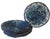 Blue Overdyed Blue Straw Paper Plate Holders- Set of Six For Sale - Image 8 of 8