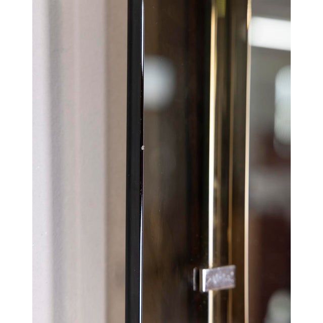 Vintage Italian Smoked Glass Wall Mirror, 1970s For Sale - Image 10 of 14