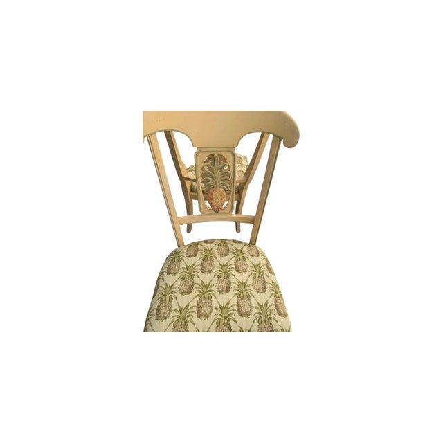 Almond Late 20th Century Ethan Allen Legacy Collection Pineapple Back Dining Chairs Set of 6 For Sale - Image 8 of 13