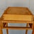 1984 Handcrafted One Drawer Bird’s Eye Maple Display Stand With Blue and White Platter For Sale - Image 12 of 18