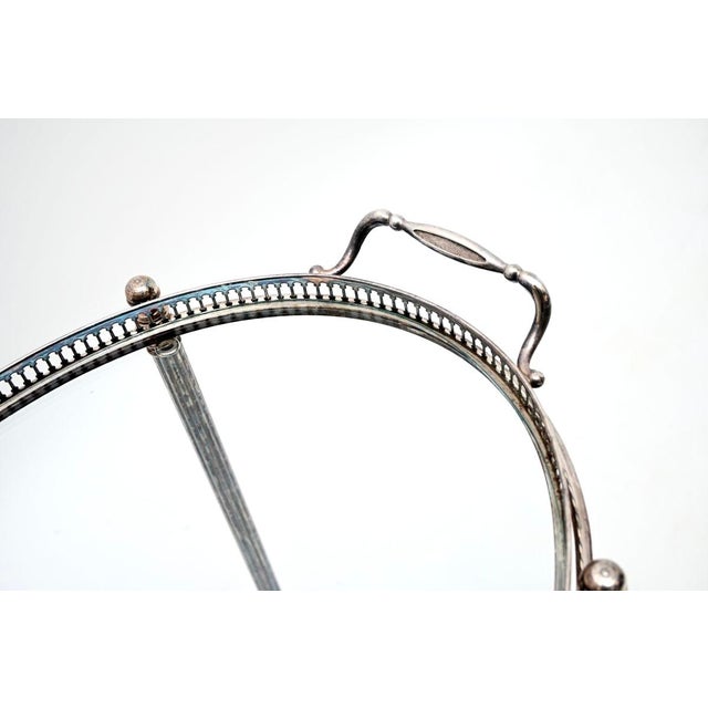 Silver Vintage French Silver Plated Drinks Trolley, 1960 For Sale - Image 8 of 11