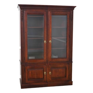 Ethan Allen British Classics 2 Piece Bookcase For Sale