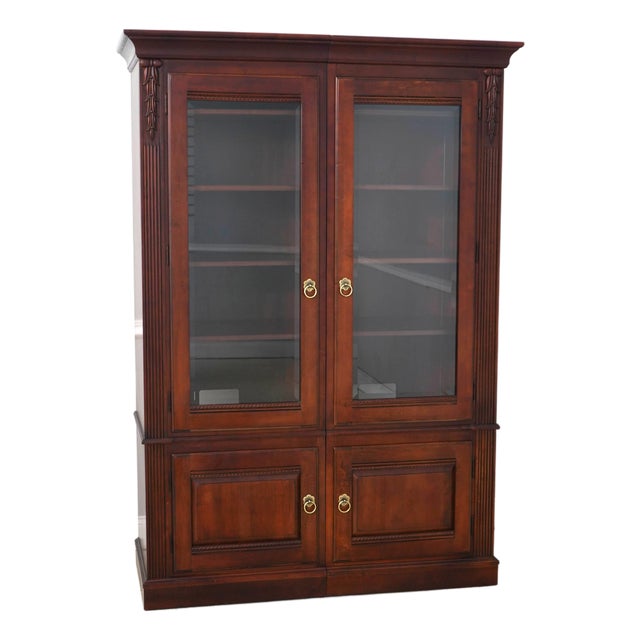 Ethan Allen British Classics 2 Piece Bookcase For Sale