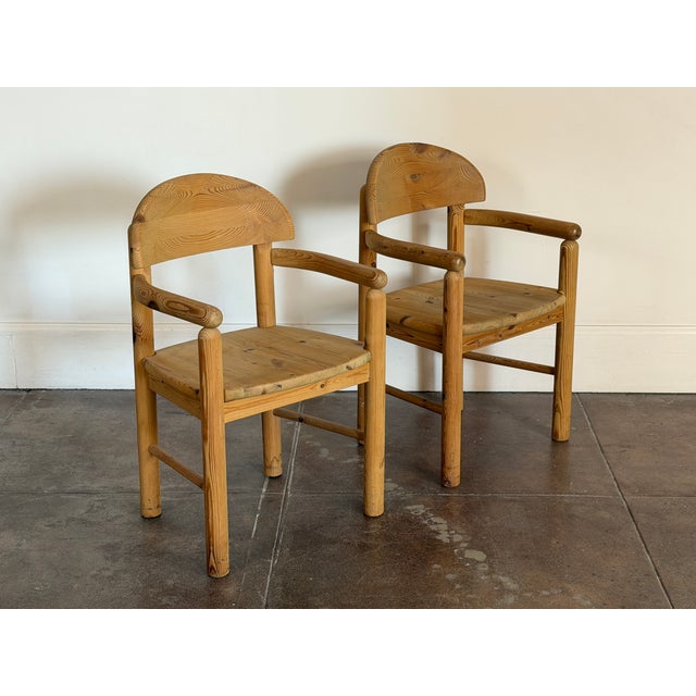 Vintage 1970s Rainer Daumiller Solid Pine Accent Chairs For Sale - Image 9 of 18